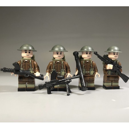 Lot de 4 soldats Anglais