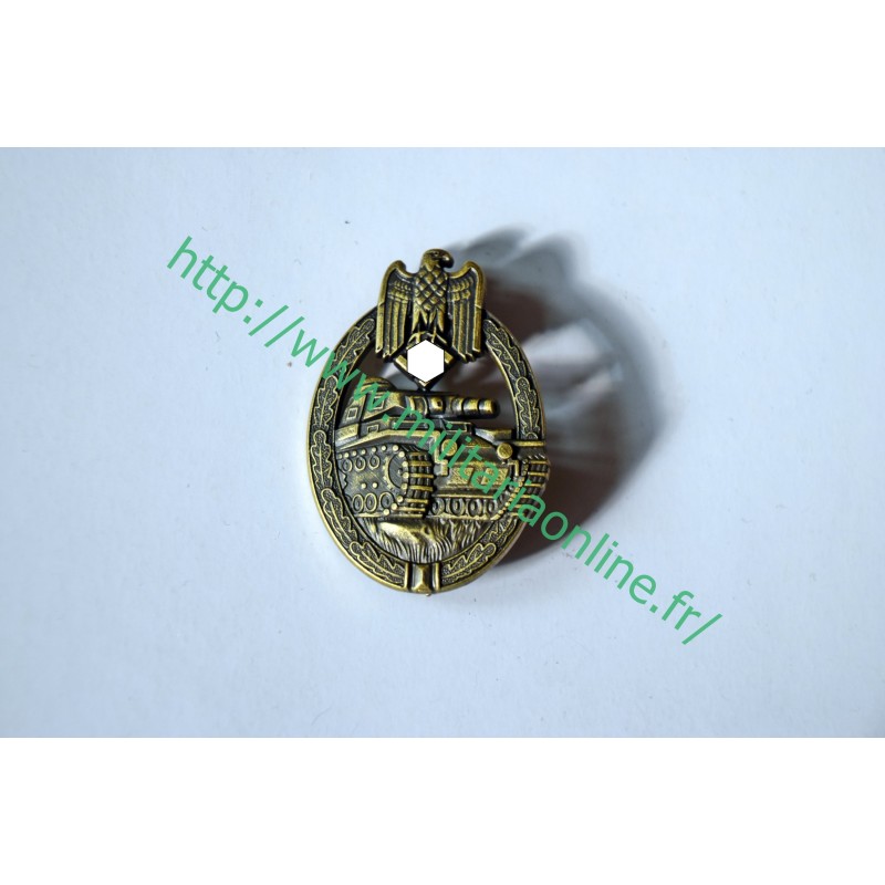 GER - Repro de badge Panzer Bronze