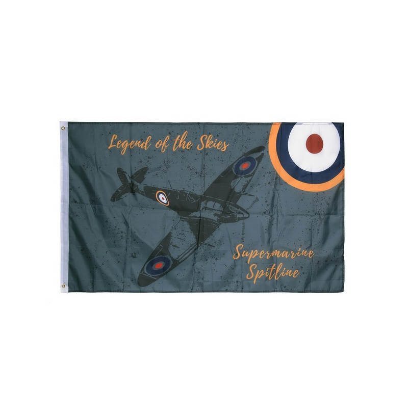 Drapeau UK - commémoratif - WW2 - Supermarine Spitfire