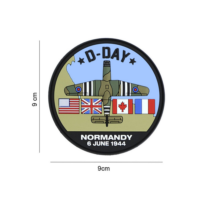 Patch PVC commémoratif - DDAY - HORSA planneur - 6-6-1944 - Rondache type Gendarmerie