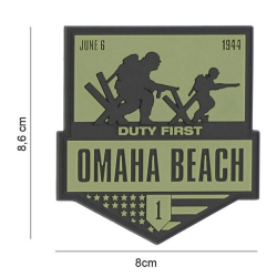 Patch PVC commémoratif - DDAY - Omaha Beach