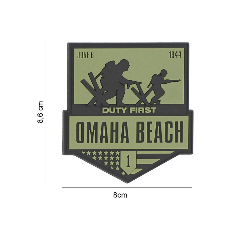 Patch PVC commémoratif - DDAY - Omaha Beach