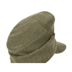 WW2 - Reproduction Casquette M43 Felgrau WH avec insignes cousus