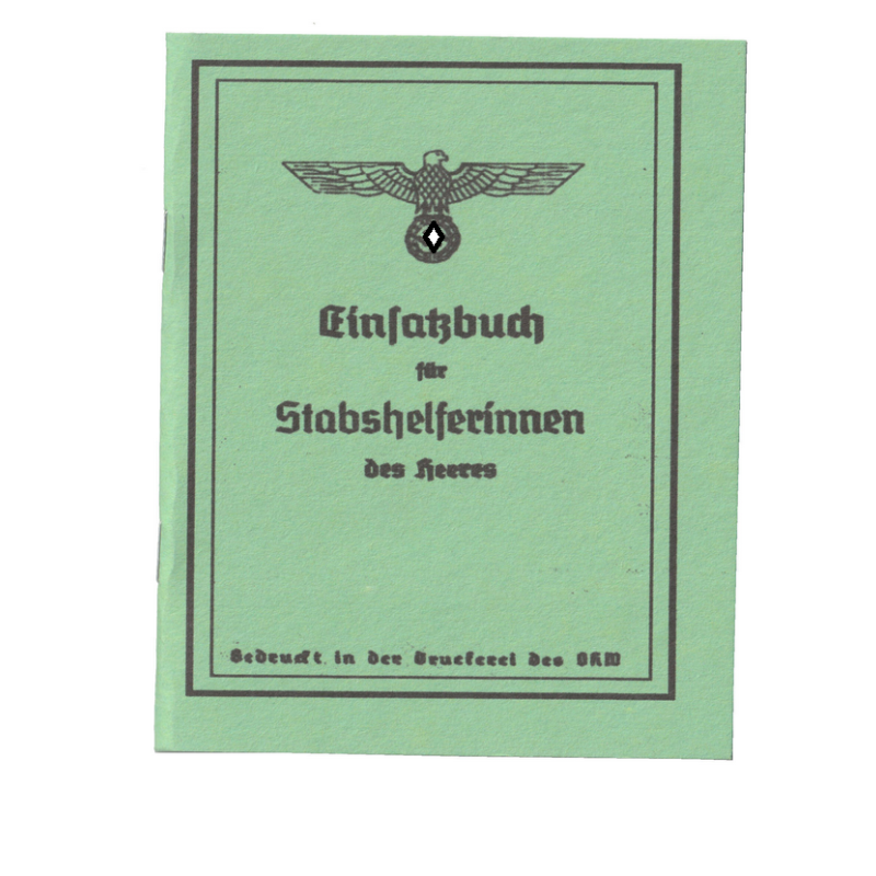 WW2 - reproduction Soldbuch Stabshelferin des Heeres einfachbuch (Vierge)