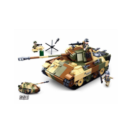 Sluban Medium German Tank M38-B0859 2 en 1 Panther JagdPanther