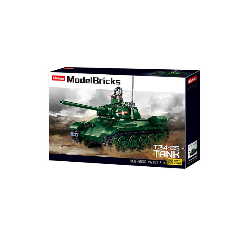 Sluban Medium tank M38-B0982 - T34-85 Russe