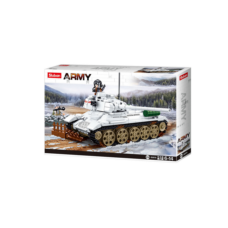 Sluban (Battle of Budapest)-tank (white) M38-B0978 T34-85 Hivers