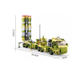 Sluban Armée missile antiaérien S-400 présentoir 6 en 1