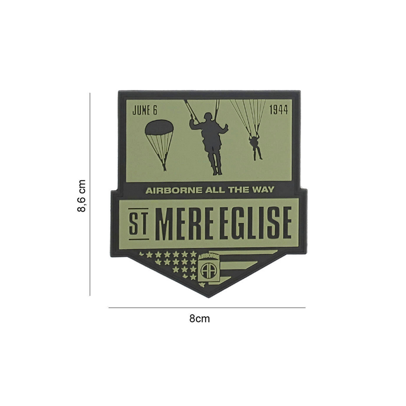Patch PVC commémoratif - DDAY - St Mere Eglise