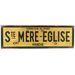 Ville au choix : WW2 - reproduction de panneau routier - métal