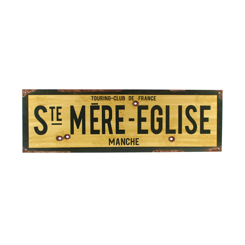 Ville au choix : WW2 - reproduction de panneau routier - métal