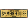 Ville au choix : WW2 - reproduction de panneau routier - métal