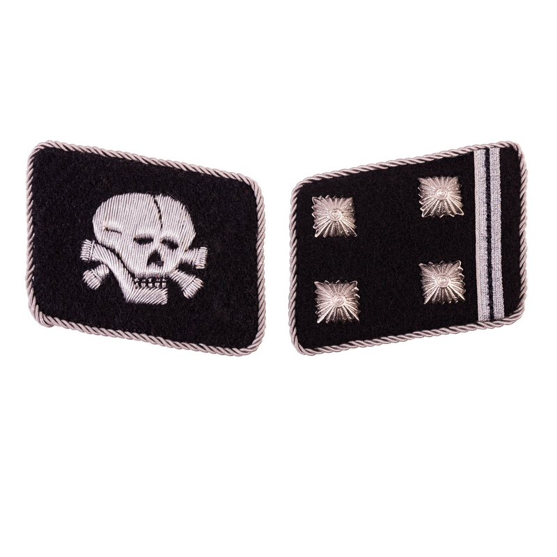 WW2 - Patte de col Totenkopf Officier - au choix