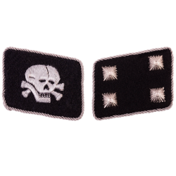 WW2 - Patte de col Totenkopf Officier - au choix