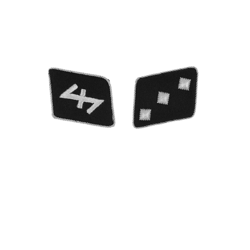 WW2 - Patte de col 23rd Panzer "Nederland" Division - Untersturmführer