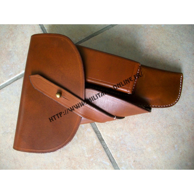 Etui Holster pour Pistolet 640b marron repro