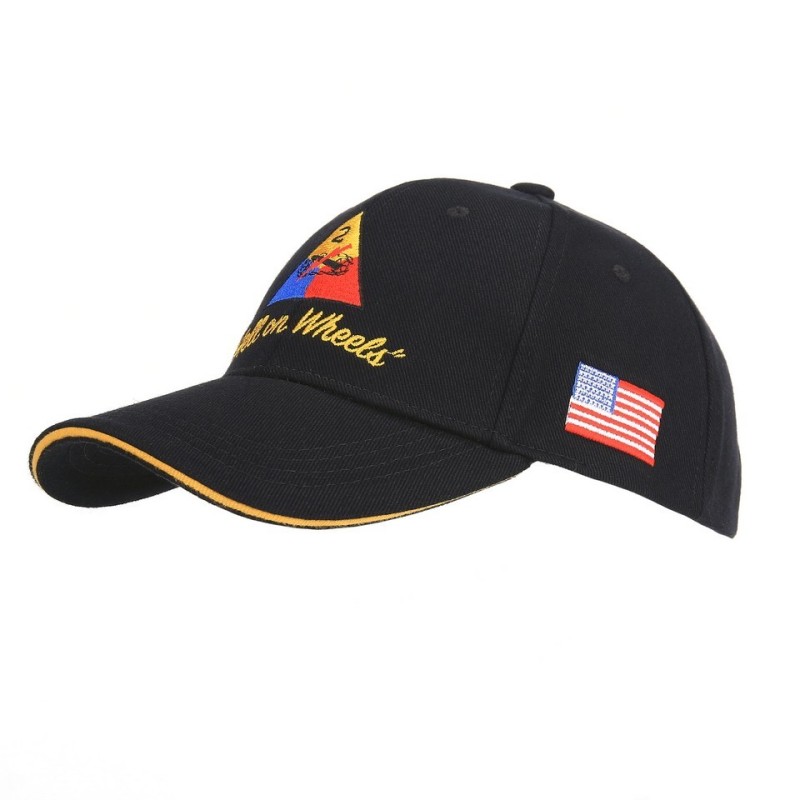 Casquette Commémorative WW2 - Hells On Weels - 2nd armored US - division blindée - couleur au choix